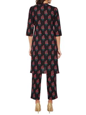 foil printed kurta pant set - 16266319 - Standard Image - 3