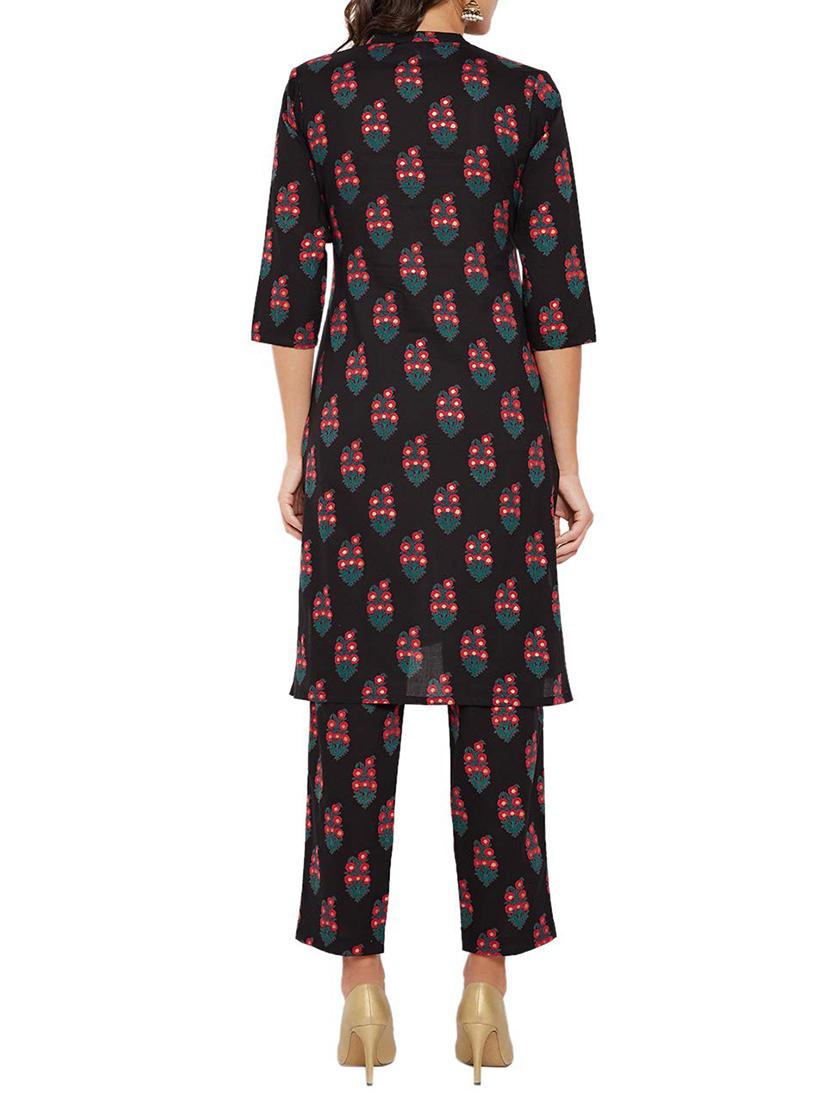 foil printed kurta pant set - 16266319 - Zoom Image - 3