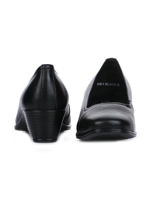 black slip on formal shoes - 16267158 - Standard Image - 3