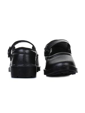 black leatherette ballerinas - 16267591 - Standard Image - 3