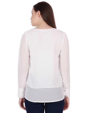 long sleeves sheered layered top - 16269508 - Standard Image - 3