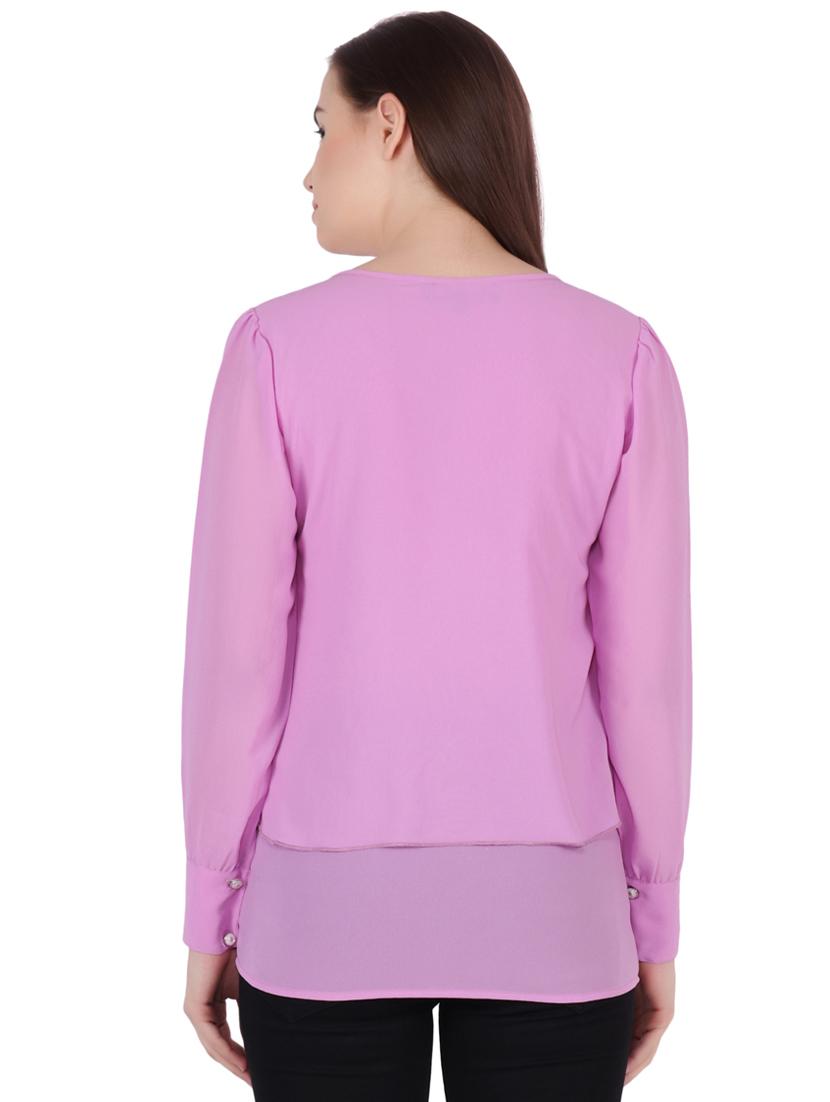 long sleeves layered top - 16269511 - Zoom Image - 3