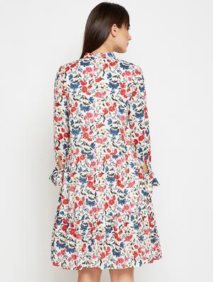 Floral a line dress - 16269717 - Standard Image - 3