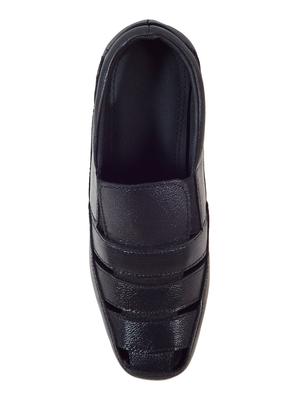 black leather slip on sandals - 16269830 - Standard Image - 3