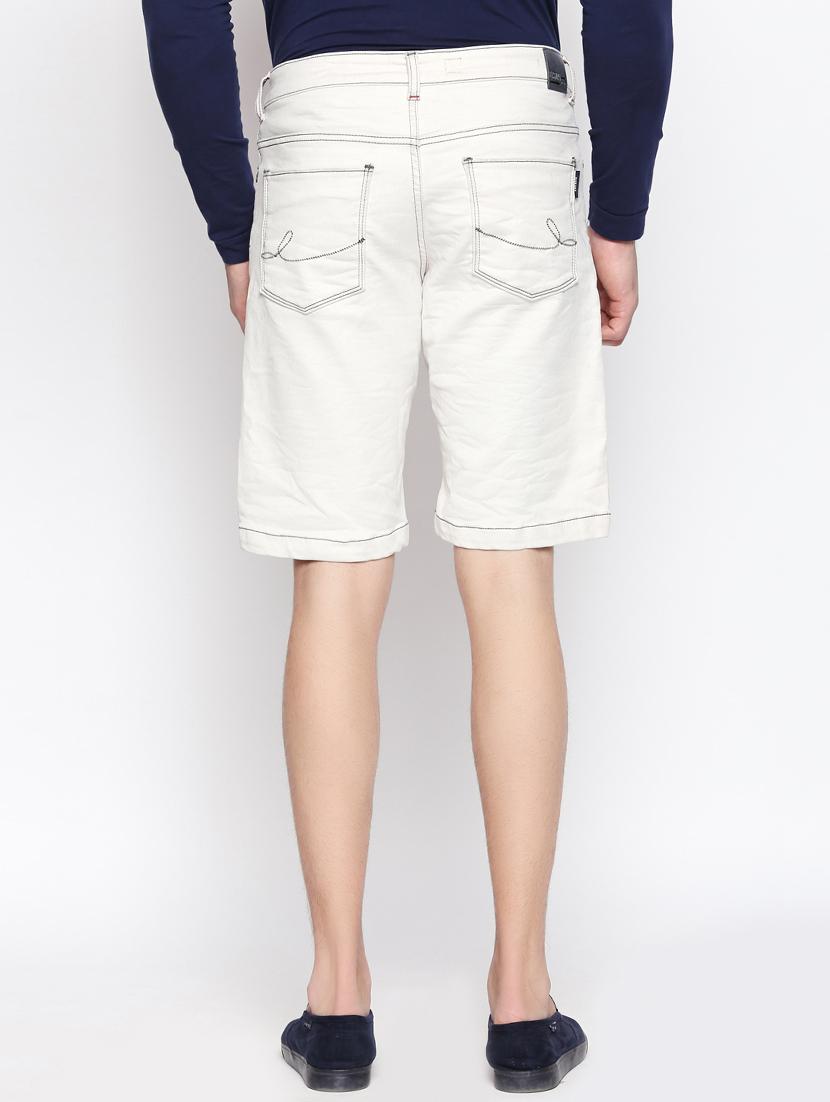 white denim shorts - 16269940 - Zoom Image - 3