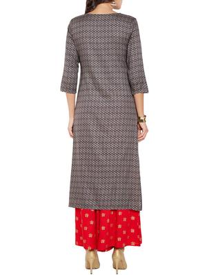Printed straight kurta - 16270053 - Standard Image - 3