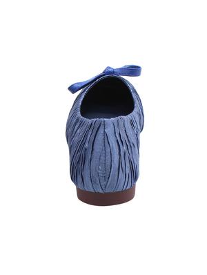 blue slip on ballerinas - 16270156 - Standard Image - 3