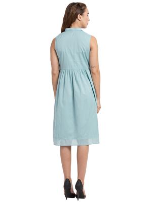 pin tucks blouse a line dress - 16270493 - Standard Image - 3