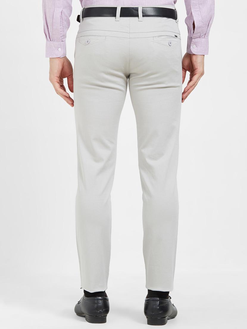 grey flat front casual trouser - 16270645 - Zoom Image - 3
