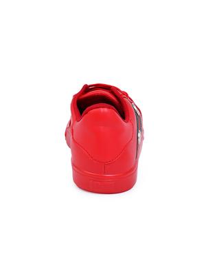 red lace-up sneakers - 16270842 - Standard Image - 3