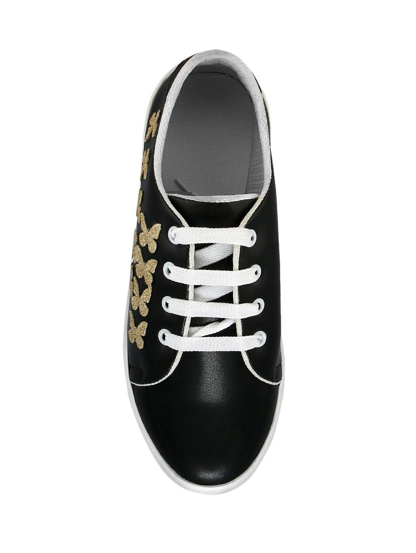 black lace-up sneakers - 16270968 - Zoom Image - 3