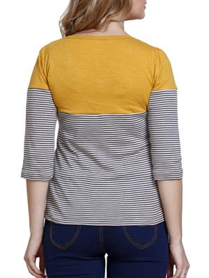 Color block stripe tee - 16271158 - Standard Image - 3