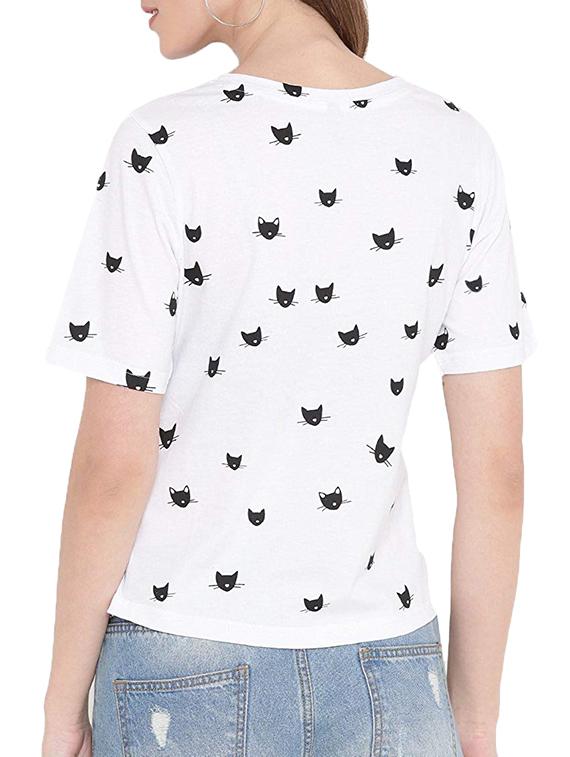 Quirky print crew neck tee - 16271179 - Zoom Image - 3