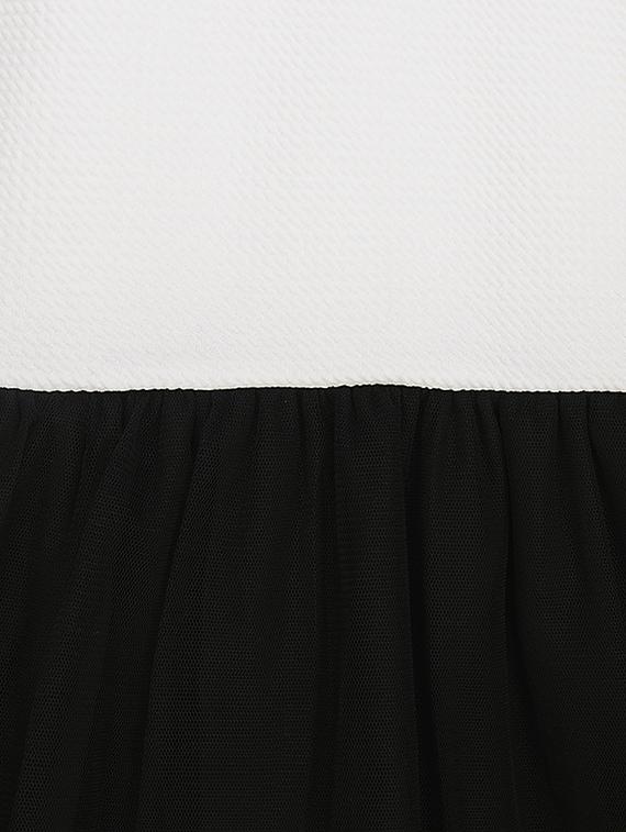 white cotton blend frock - 16271712 - Zoom Image - 3