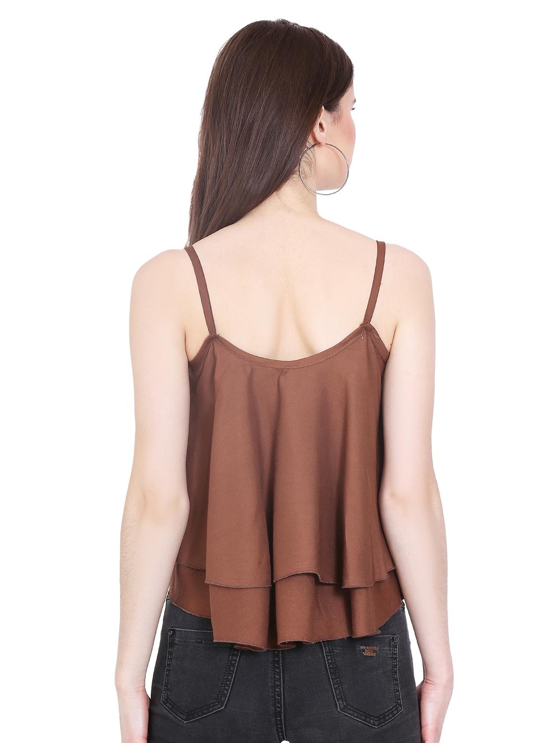 Embroidered layered crop top - 16272225 - Zoom Image - 3
