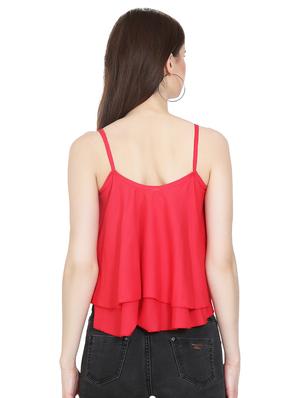 Embroidered layered crop top - 16272229 - Standard Image - 3