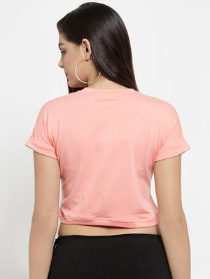 Quirky text crop top - 16272297 - Standard Image - 3