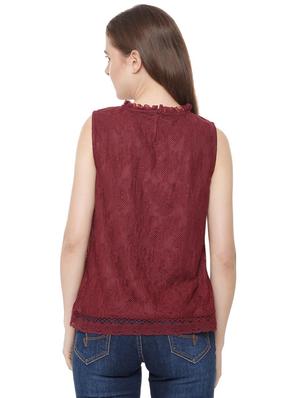 sleeveless lace top - 16272517 - Standard Image - 3