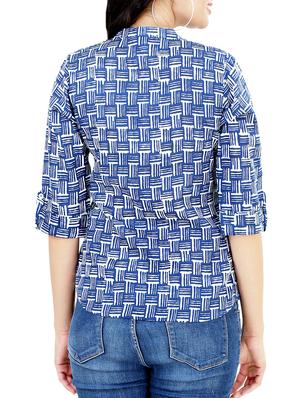 Checkered straight kurti - 16272697 - Standard Image - 3