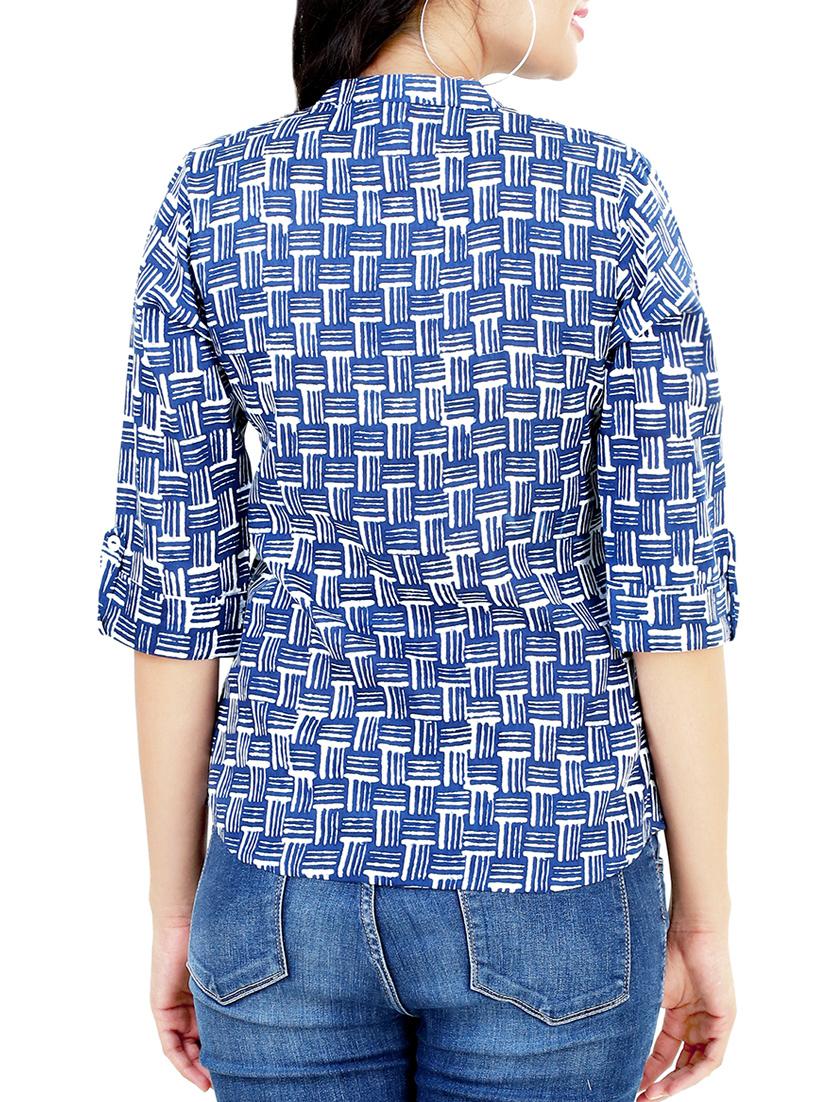 Checkered straight kurti - 16272697 - Zoom Image - 3