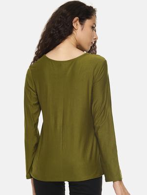 Lace up full sleeves top - 16272957 - Standard Image - 3