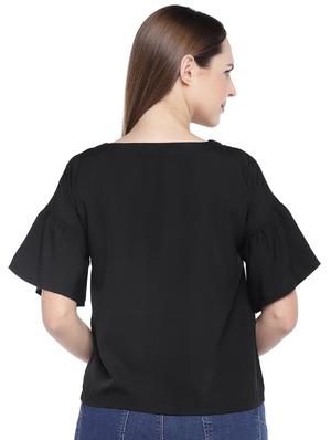 ruffle detail solid top - 16274292 - Standard Image - 3