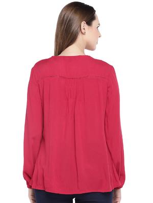 ruffle detail pin tucked top - 16274326 - Standard Image - 3