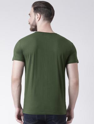 green chest print t-shirt - 16274416 - Standard Image - 3
