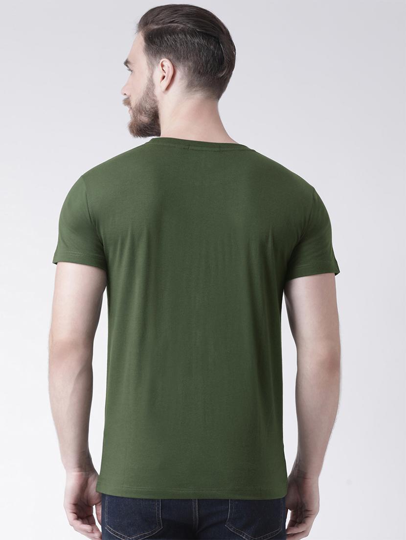 green chest print t-shirt - 16274416 - Zoom Image - 3