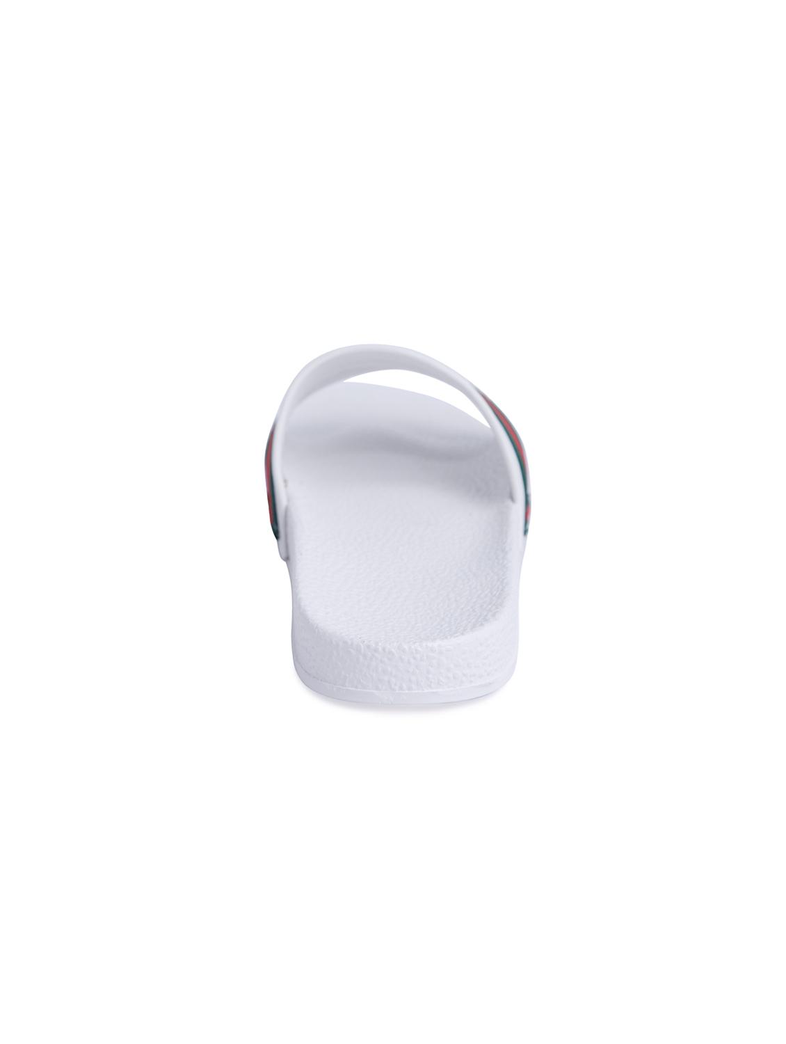 white rubber slip on flip flops - 16274432 - Zoom Image - 3