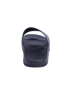 black rubber slip on flip flops - 16274447 - Standard Image - 3