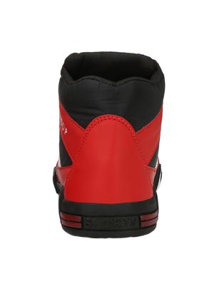 red leatherette lace up sport shoes - 16274475 - Standard Image - 3