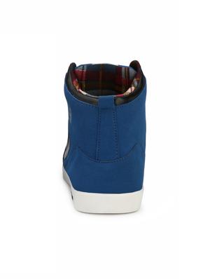 blue suede lace up sneakers - 16274483 - Standard Image - 3