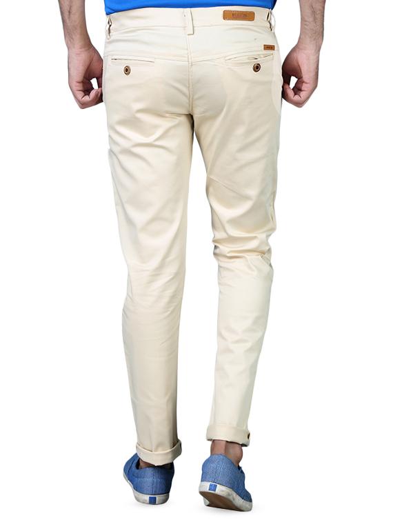 beige solid chinos - 16275262 - Zoom Image - 3