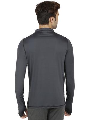 grey polyester thumb hole tshirt - 16275898 - Standard Image - 3