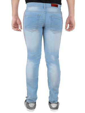 light blue denim side tape jeans - 16276044 - Standard Image - 3