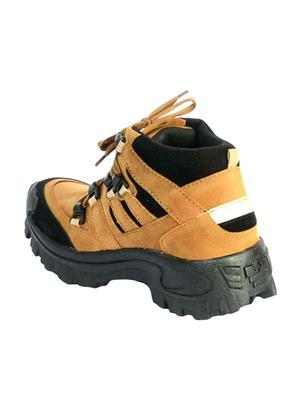 brown leatherette lace up boots - 16277058 - Standard Image - 3