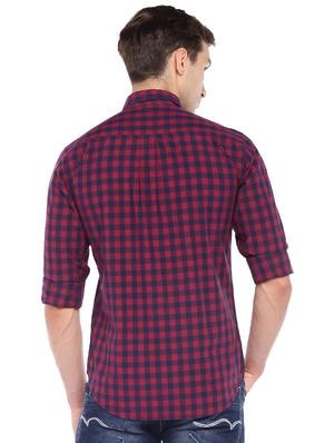 red cotton casual shirt - 16279715 - Standard Image - 3
