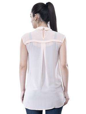 peter pan collar sheer top - 16280421 - Standard Image - 3