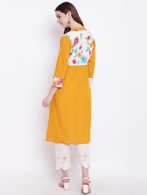 floral a-line kurta - 16280975 - Standard Image - 3