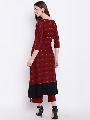 Layered Printed kurta - 16281146 - Standard Image - 3