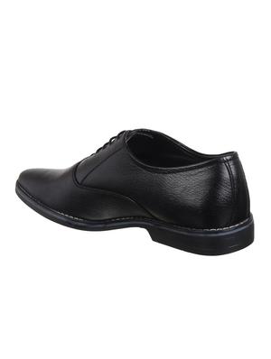 black leather lace-up oxfords - 16281188 - Standard Image - 3