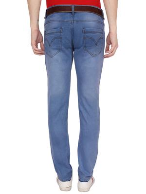 blue light washed jeans - 16282163 - Standard Image - 3