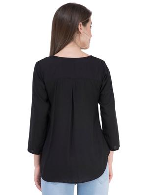 long sleeved embroidered top - 16282552 - Standard Image - 3