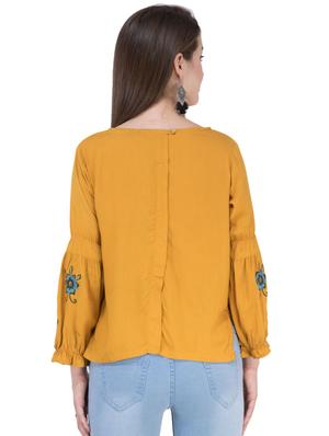 embroidered long sleeved top - 16282557 - Standard Image - 3