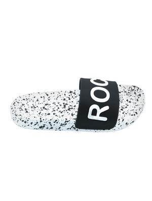 white rubber slip on flip flops - 16282781 - Standard Image - 3