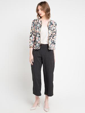 floral zip up summer jacket - 16282864 - Standard Image - 3
