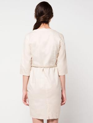 concealed placket belted sheath dress - 16282925 - Standard Image - 3