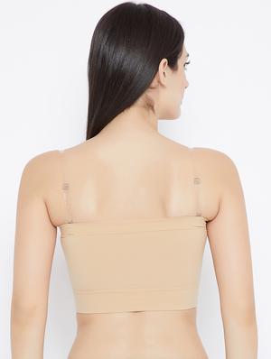 ruched detail tube bra - 16284879 - Standard Image - 3