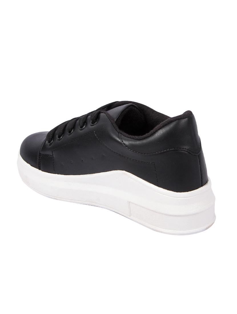 black lace-up sneakers - 16286082 - Zoom Image - 3